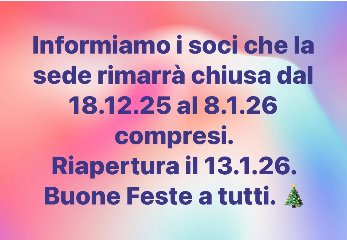 CHIUSURA NATALE